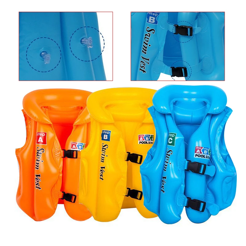 KidsBabyLifeJacketsInflatableSwimwearGirlsBoysFloatingSwimming