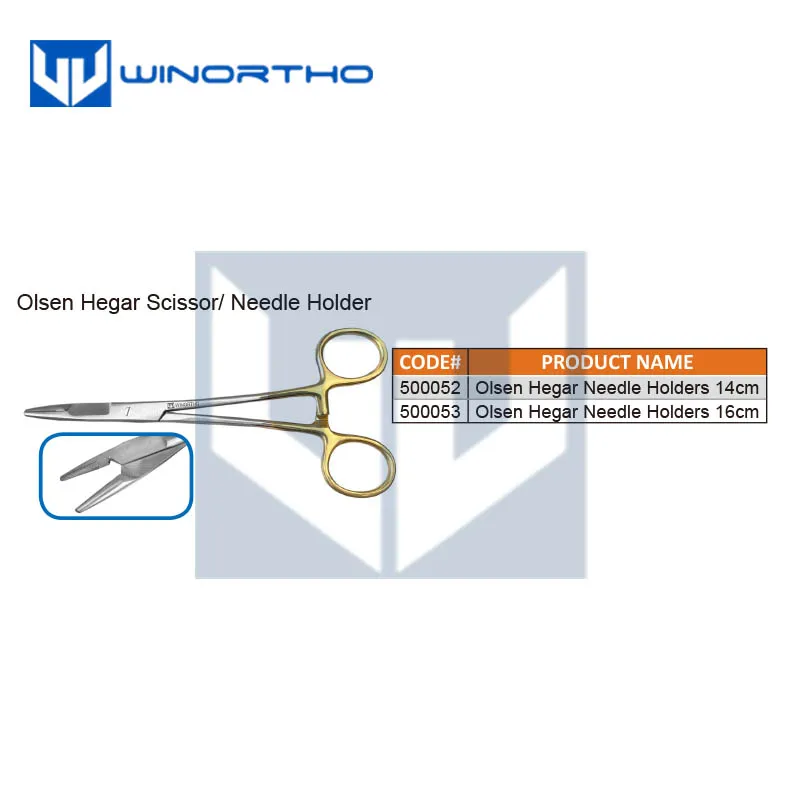 Olsen Hegar Scissor/ Needle Holder Adson Dissecting Forceps veterinary orthopedic instrument bone reduction forceps