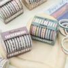 10 Rolls Skinny Washi Tape Set Masking Thin Basic Patterns Decorative Tapes for Arts, DIY Crafts, Journals, Planners, Scrapbook 3