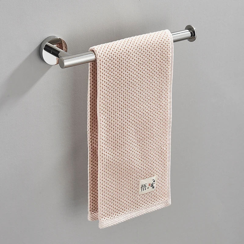 Stainless Steel Bathroom Accessories Hardware Set Toilet Paper Holder Hook 40cm Chrome Bathroom Towel Rack Nail Installation Set