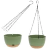 2 Pcs Self absorbent Hanging Flowerpot Green Plant Decor Water Hydroponic Basket Pot Plants House Material 1