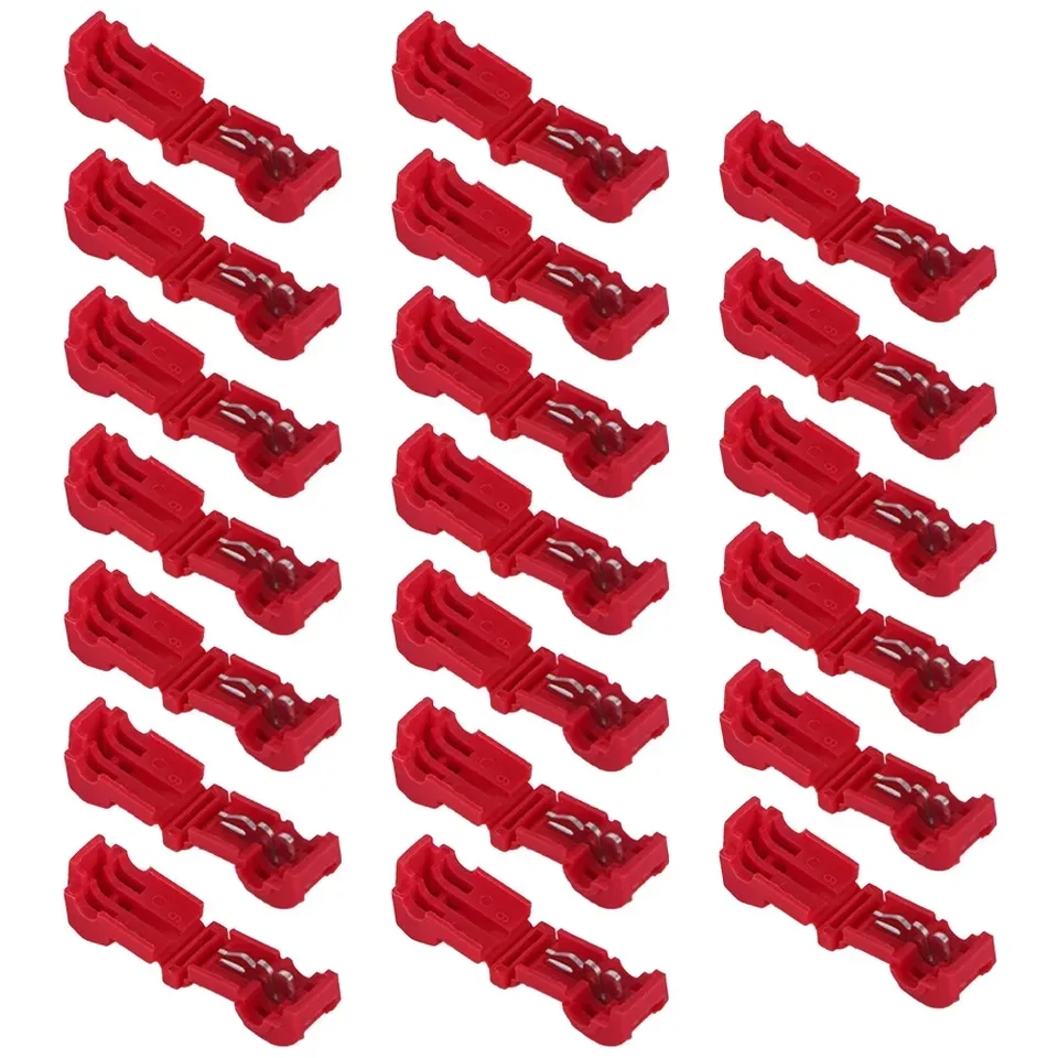 30 Morsetti Per Robot Tosaerba - Connettori A T Impermeabili Per Cavi | Compatibili Con Gardena, Husqvarna