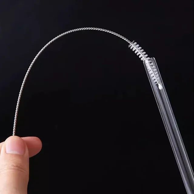 Set di spazzole per pulizia bottiglie da 7 pezzi Spazzola per capelli morbida in acciaio inossidabile Spazzola per cannucce per pipette Strumenti multiuso per la pulizia della casa 4