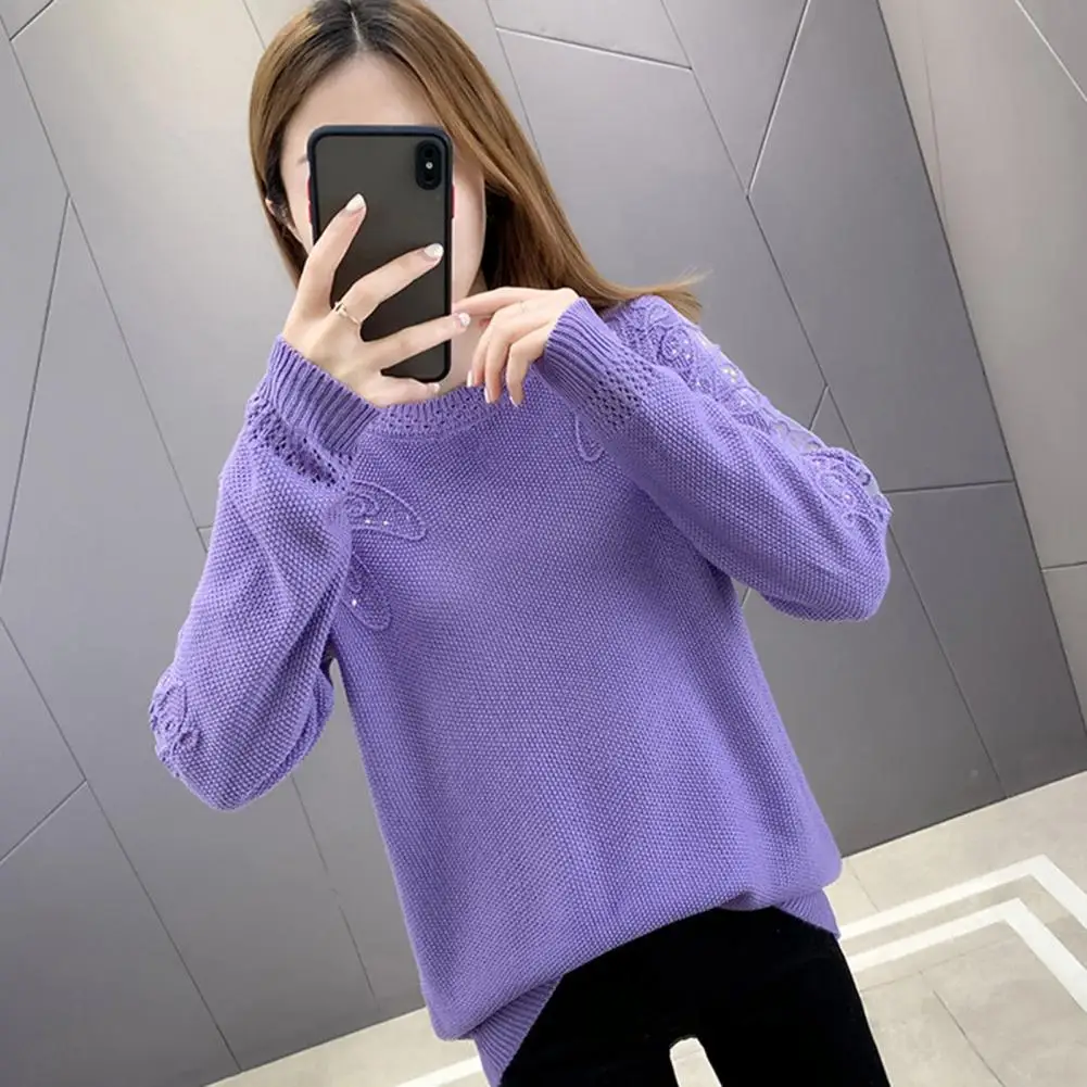 

Knitting Sweater Chic Elastic O-Neck Spring Autumn Thin Type Pullover Knitwear Streetwear Pullover Sweater Autumn Knitwear
