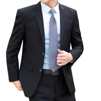 8XL Suit (Blazer+pants) Fashion Business Gentleman Italian Style Slim Solid Color Professional Suit Wedding Groom Best Man Suit