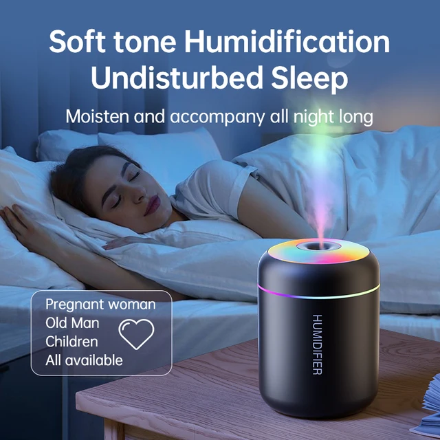 180ML Mini Air Humidifier USB Electric Aroma Diffuser Essential Oil Purifier Aromatherapy Mist Maker Lights For Car Home Bedroom 3