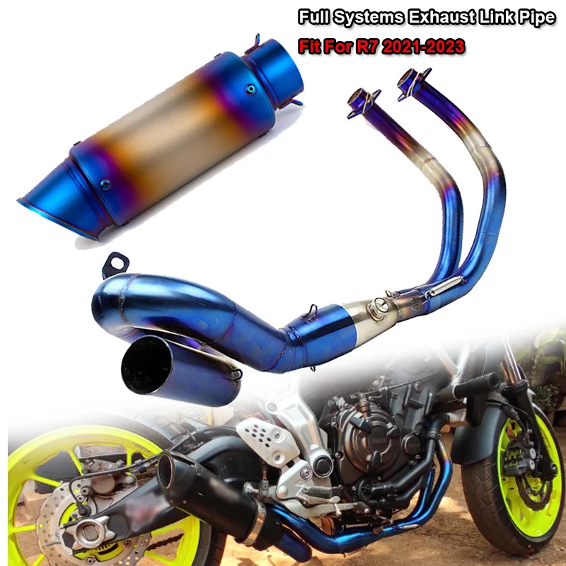 R 7 Slip on Full System Motorcycle Exhaust Escape DB Killer Modify