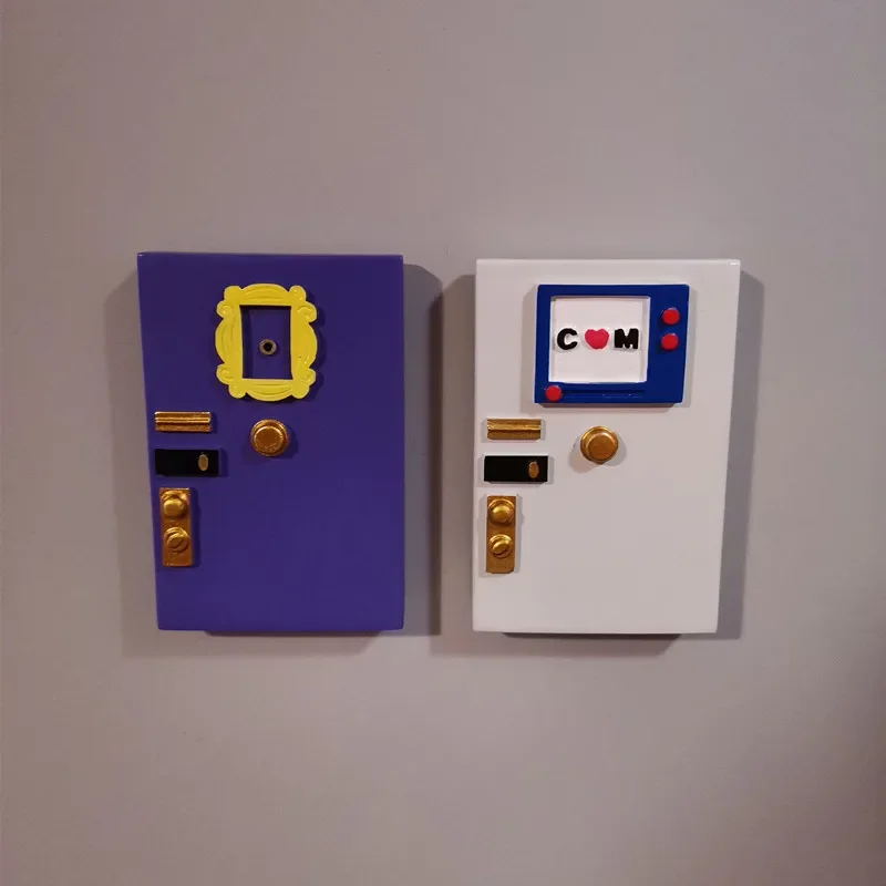 tv show friends related monica's door Joey Chandler's souvenir Phoebe Resin fridge magnets tv show fridge magnets