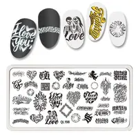 1 Pcs Template Nail Art Stamping Plates Manicure Nail Stamp Plate Image Painting DIY Nail Decal 1