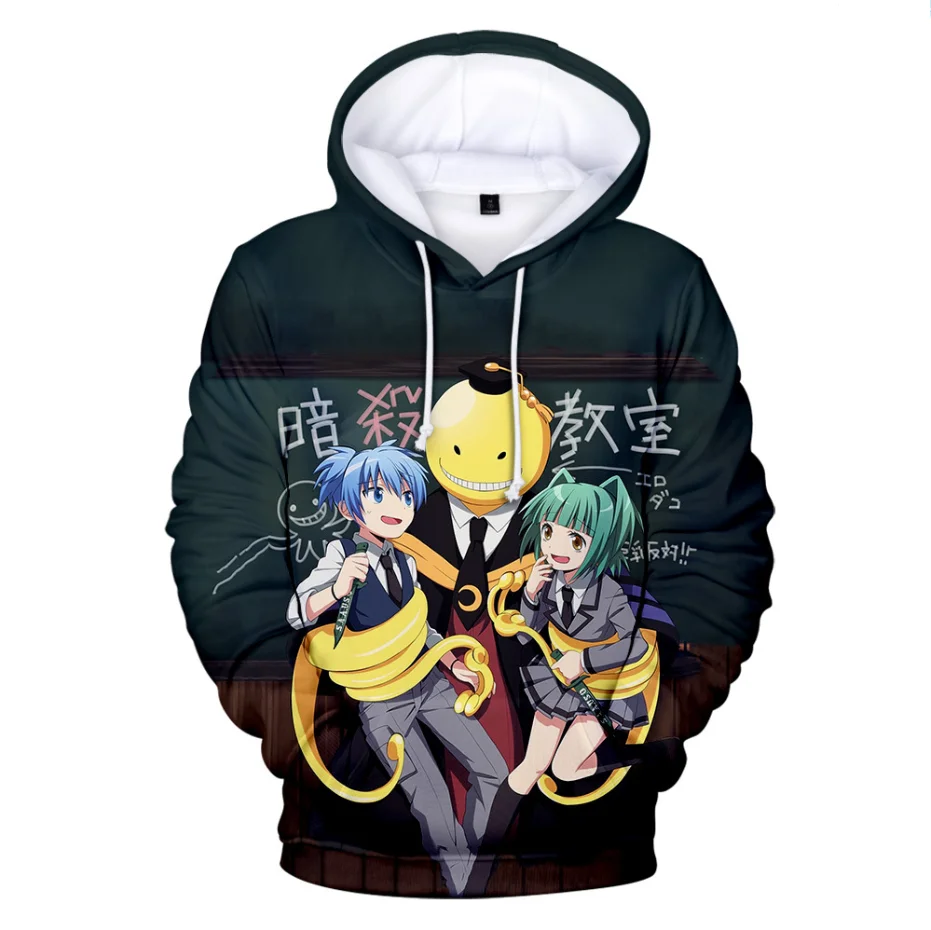 

New Anime Assassination Classroom Hoodie Sweatshirts Men Women Fashion Casual Pullover Boys/girls Streetwear Oversized Tops