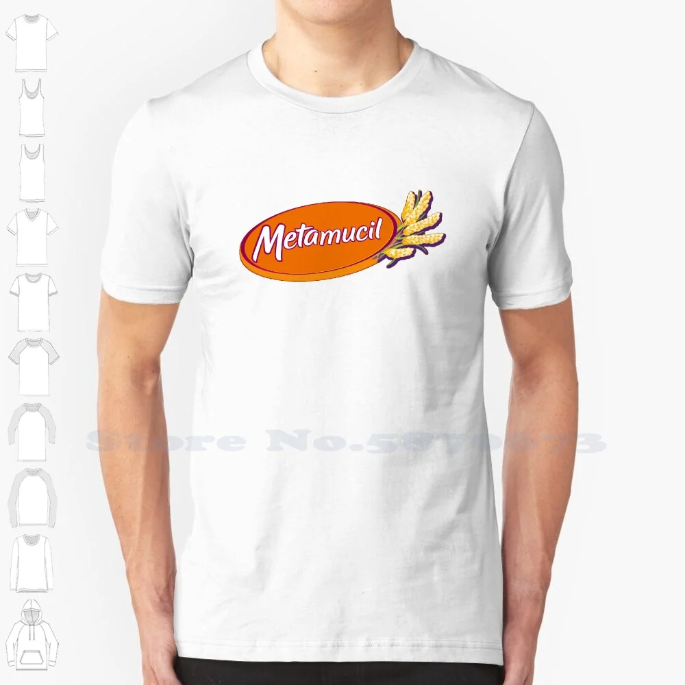 Metamucil Logo Magliette Di Alta Qualità T-Shirt Moda Nuova Maglietta 100% Cotone