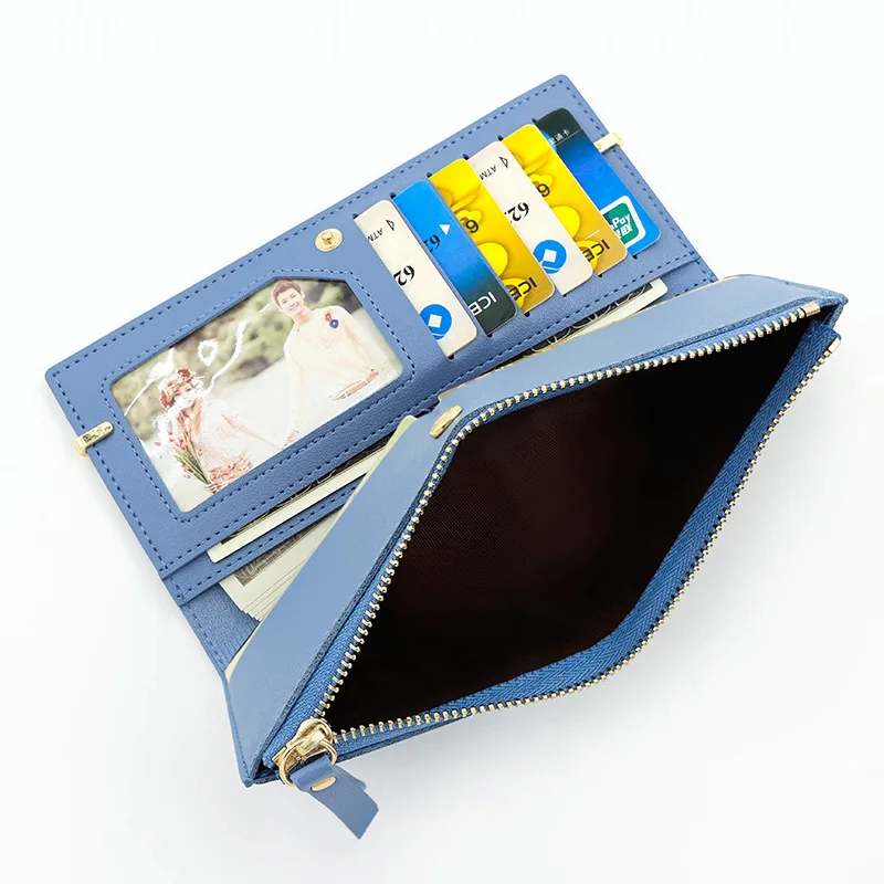 2024 New Long Women Wallets Clutch Zipper Coin Pocket Name Engraved Female Wallet Large Capacity Card Holder Brand Women's Purse 5