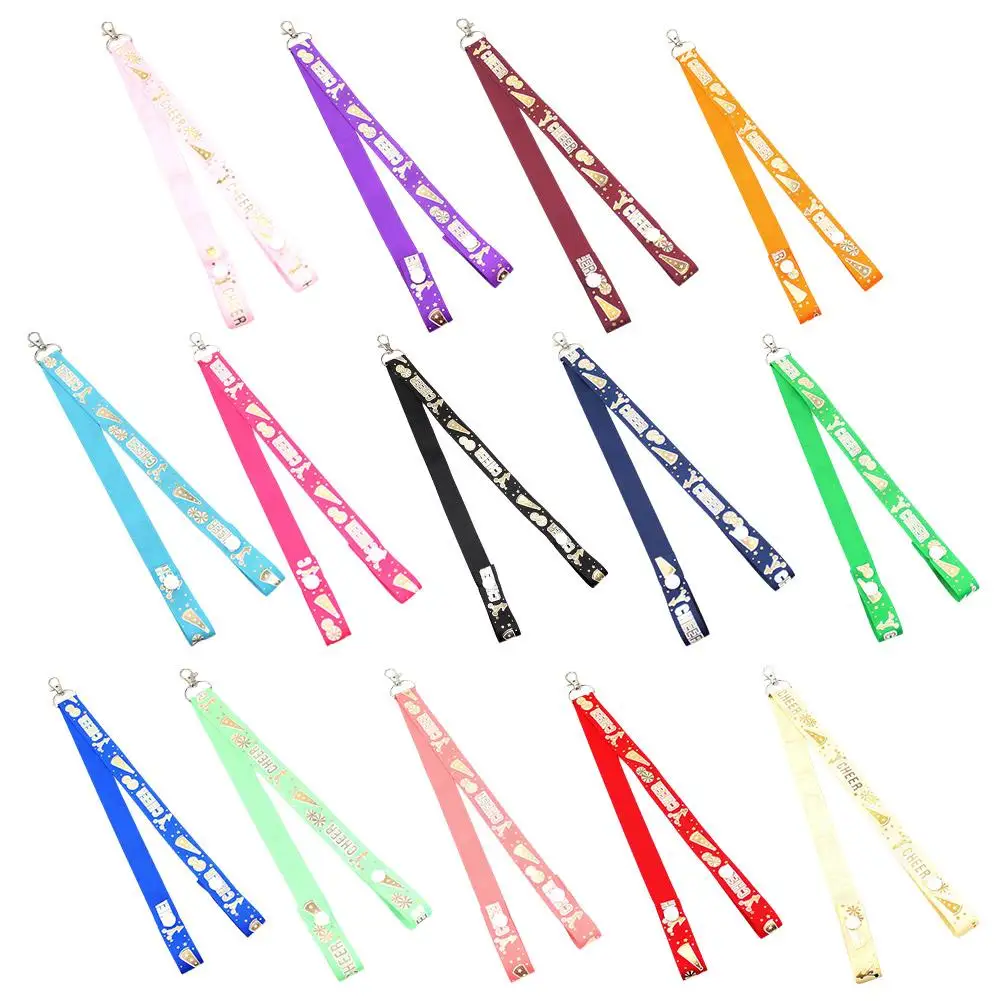 1Pc Creative Glitter Ribbon Keychain Cheerleader Keychain Pendant Backpack Decorative Accessories Gifts