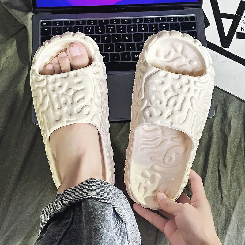 Slip Slippers for Men Non-Slip Non-Slip Summer Slippers Soft Foam Sliders With Thick Sole Slipper for Indoor Outdoor_voghion.com