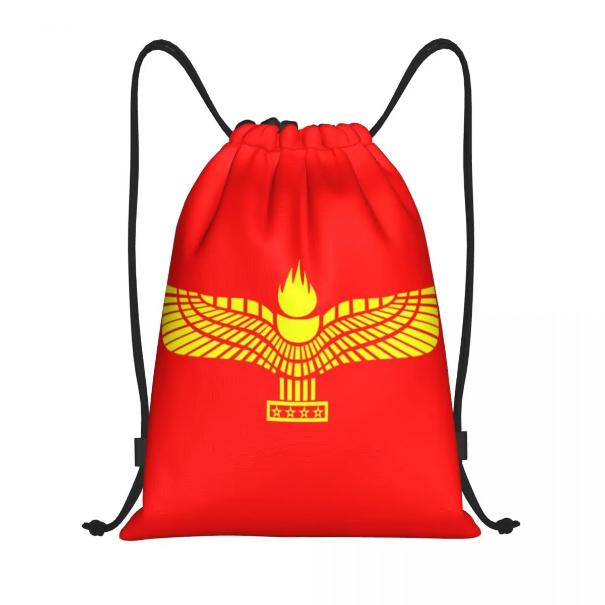 

Aramean Suryoyo Logo Drawstring Backpack Bags Men Women Lightweight Syriac Assyria Flag Gym Sports Sackpack Sacks for Shopping