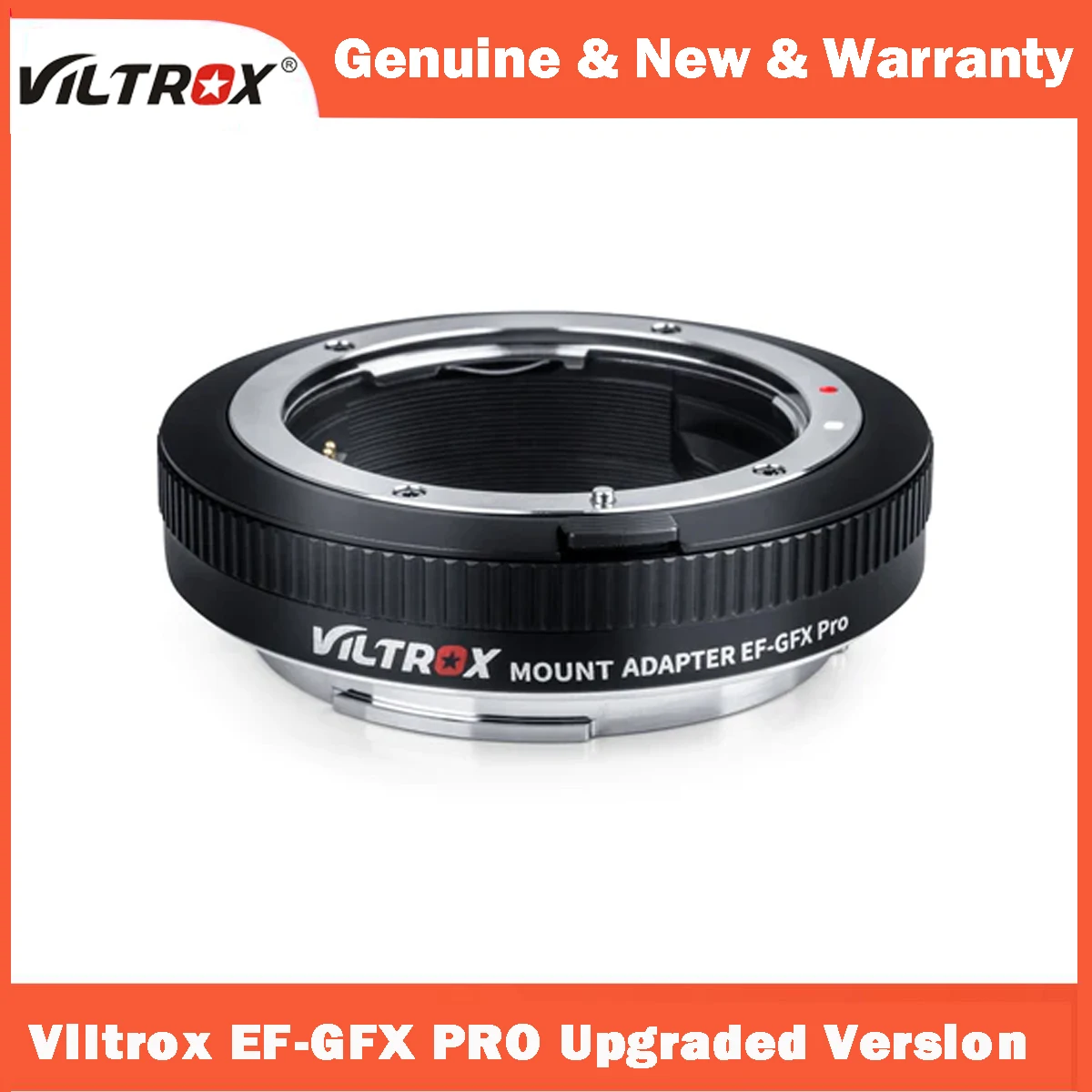 Viltrox Ef-Gfx Pro Auto Focus Lens Mount Adapter Ring Anti-Shake Exif Type-C Per Obiettivo Canon Ef/Ef-S Per Fotocamere Fuji X-Mount