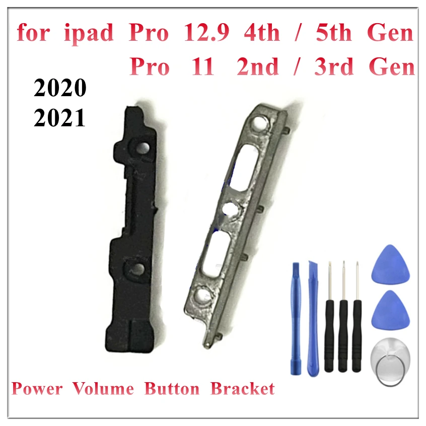 

1Pcs Power Volume On Off Button Flex Cable Holder Bracket Replacement for iPad Pro 11 2nd 3rd 12.9 Inch 4th 5th Gen 2020 2021