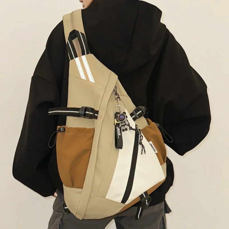 Trendy Multi-Functional Men's Bapa Archery Sports Cycling Single oulder Crossbody Bag Functional Workwear Chest Bag Sle Handbags