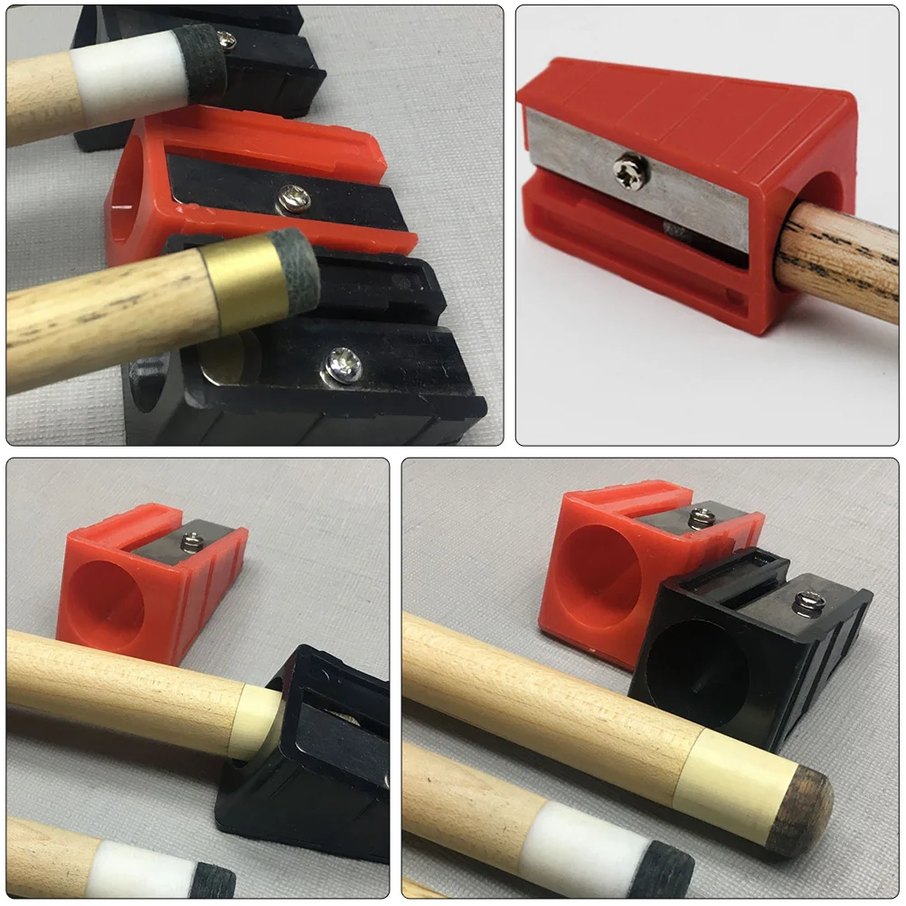 3Pcs Billiard Cue Accessories Trimmer Billiards Cue Tip Sharpener Billiards Tip Repair Supplies Sharpener