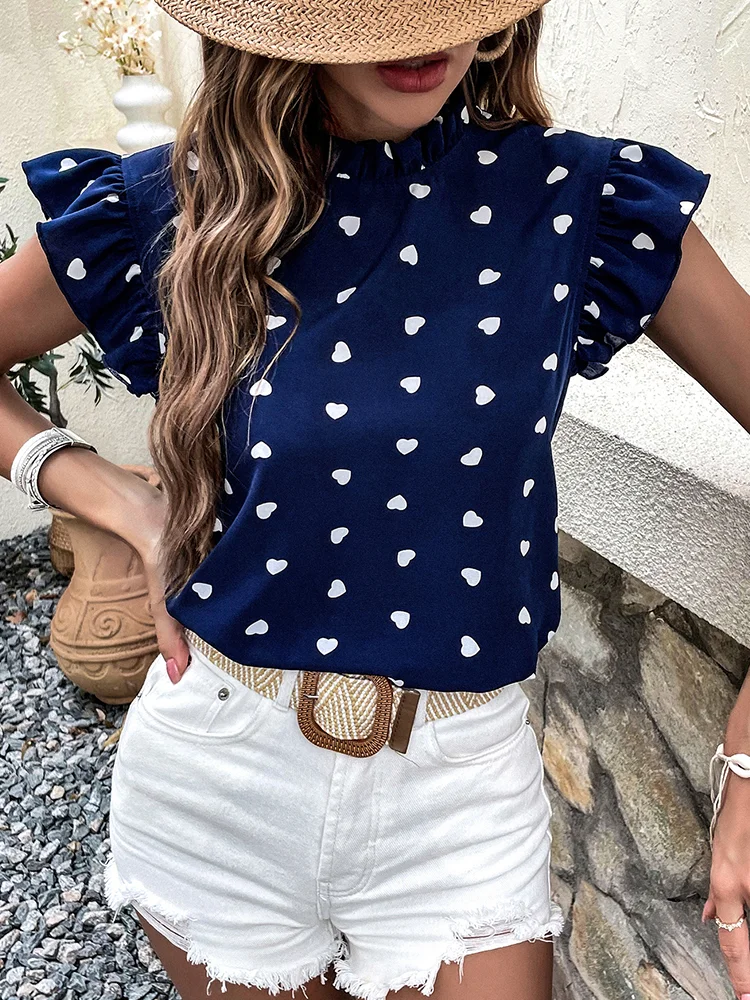 

Женская футболка с коротким рукавом и лепестками, Повседневная летняя футболка с рисунком на груди, топы 2023, футболки с графическим рисунком, укороченная сексуальная одежда