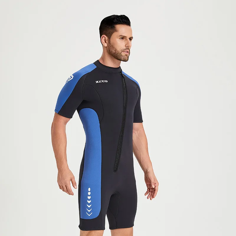3mm Diving Suit Men's and Women's Short Sleeved Shorts Neoprene Wetsuit Thickened Warm and Cold Resistant Surfing Suit