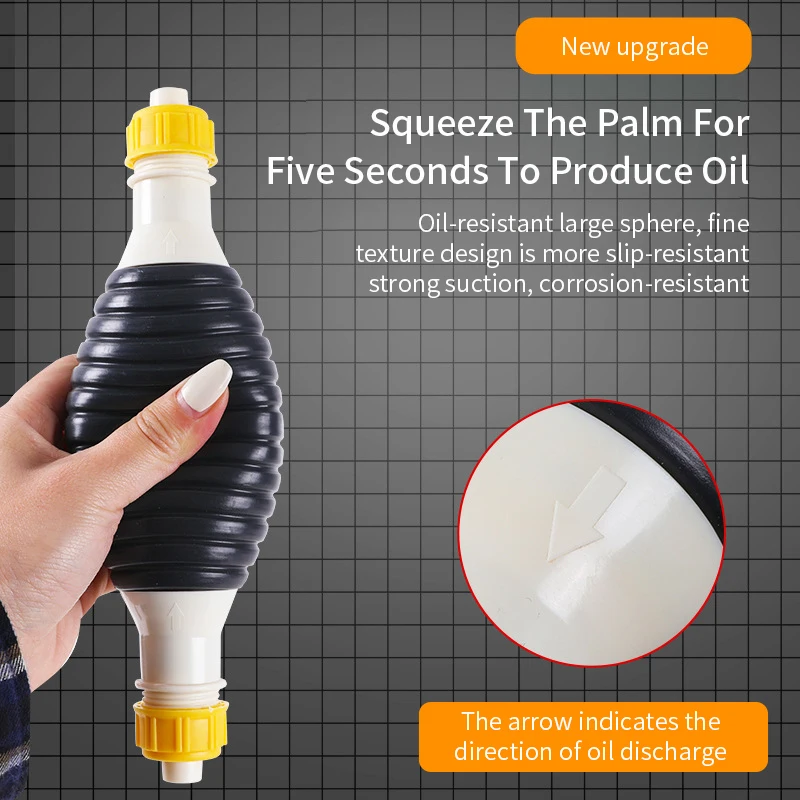 New Update Universal Car Portable Manual Fuel Pump Transfer Hand Primer for Gas Gasoline Manual Oil Pump Self-priming Large Flow
