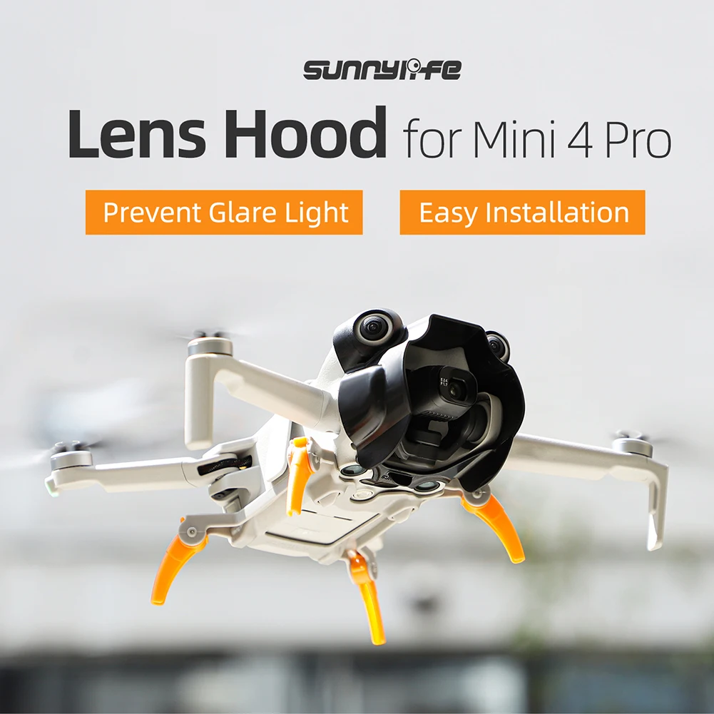 Enhanced Protection Lens Hood Drone Accessories Anti-glare Cover Precise Molded Fit Excellent Light Blocking for Mini 4 Pro