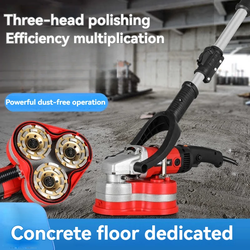 Electric Water Mill Polishing Machine Household Portable Epoxy Floor Grinder Multifunctional Handheld Concrete Polisher
