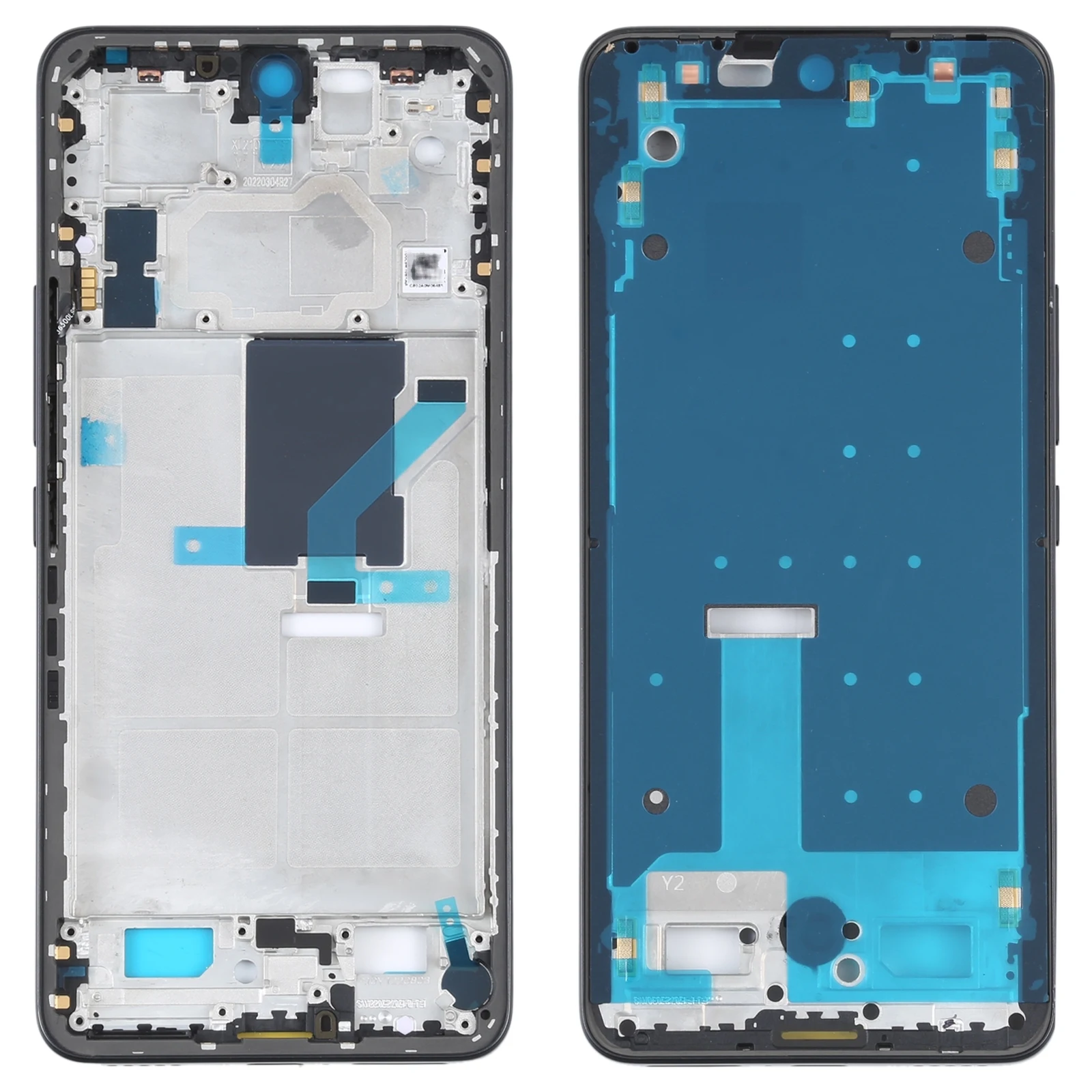 Front Housing LCD Frame Bezel Plate For Xiaomi 12 Lite