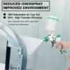 1 Set HVLP Professional Spray Gun 1.4/1.7/2.0/2.5mm Nozzle 600cc Home Cordless Spray Machine Gravity Spray Gun Pneumatic Tool 6