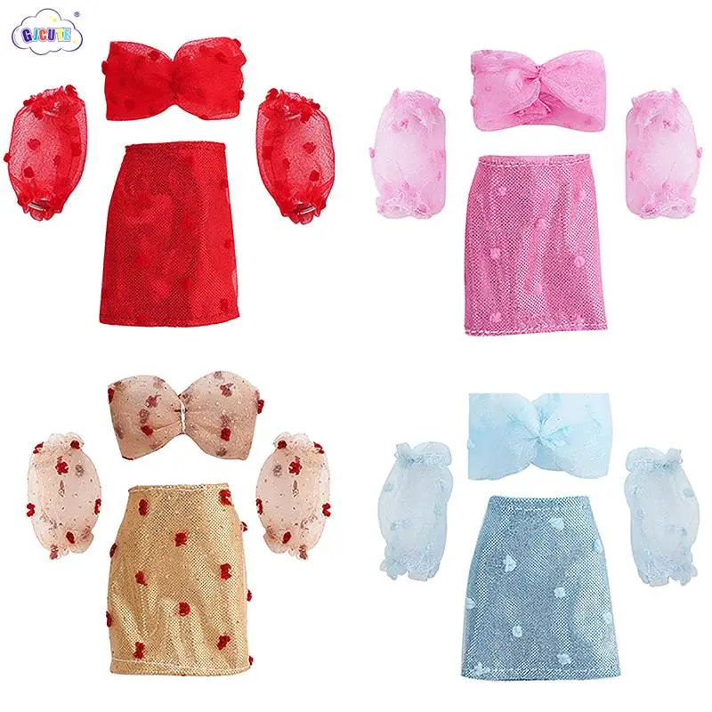 

Модная Одежда для кукол, 1 комплект, повседневная одежда, рубашка, юбка, Современная Одежда для кукол 30 см, аксессуары, одежда для девочек 11,8 дюйма