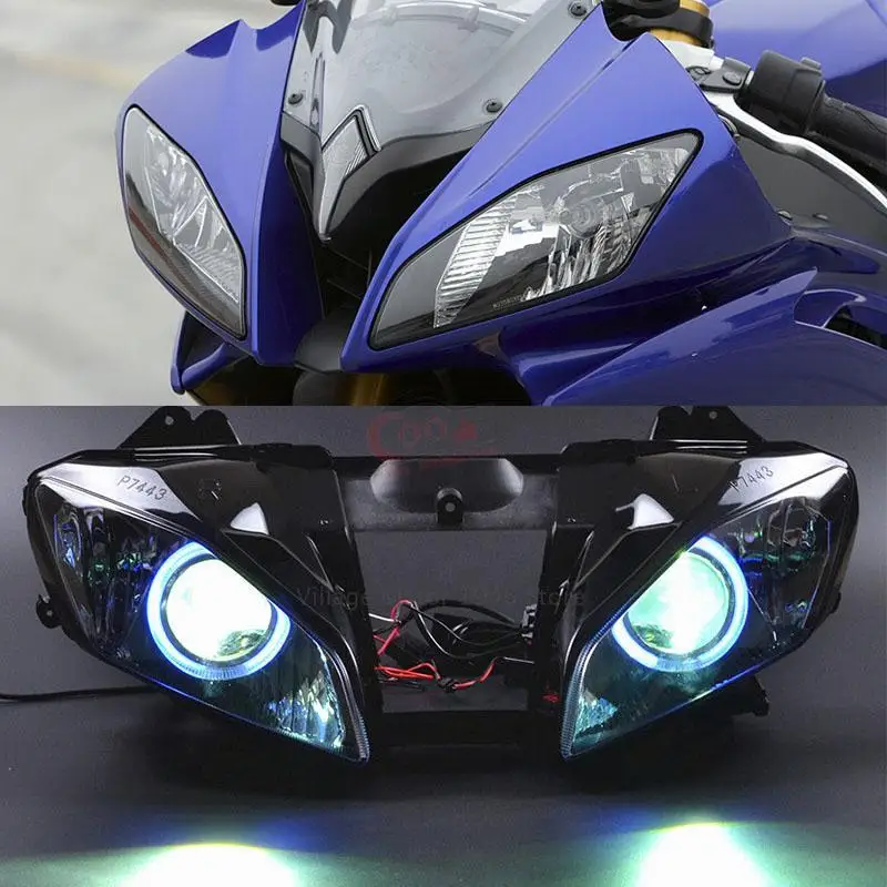 MotorcycleModifiedCustomFrontHeadlampAssemblyHeadlightProjector