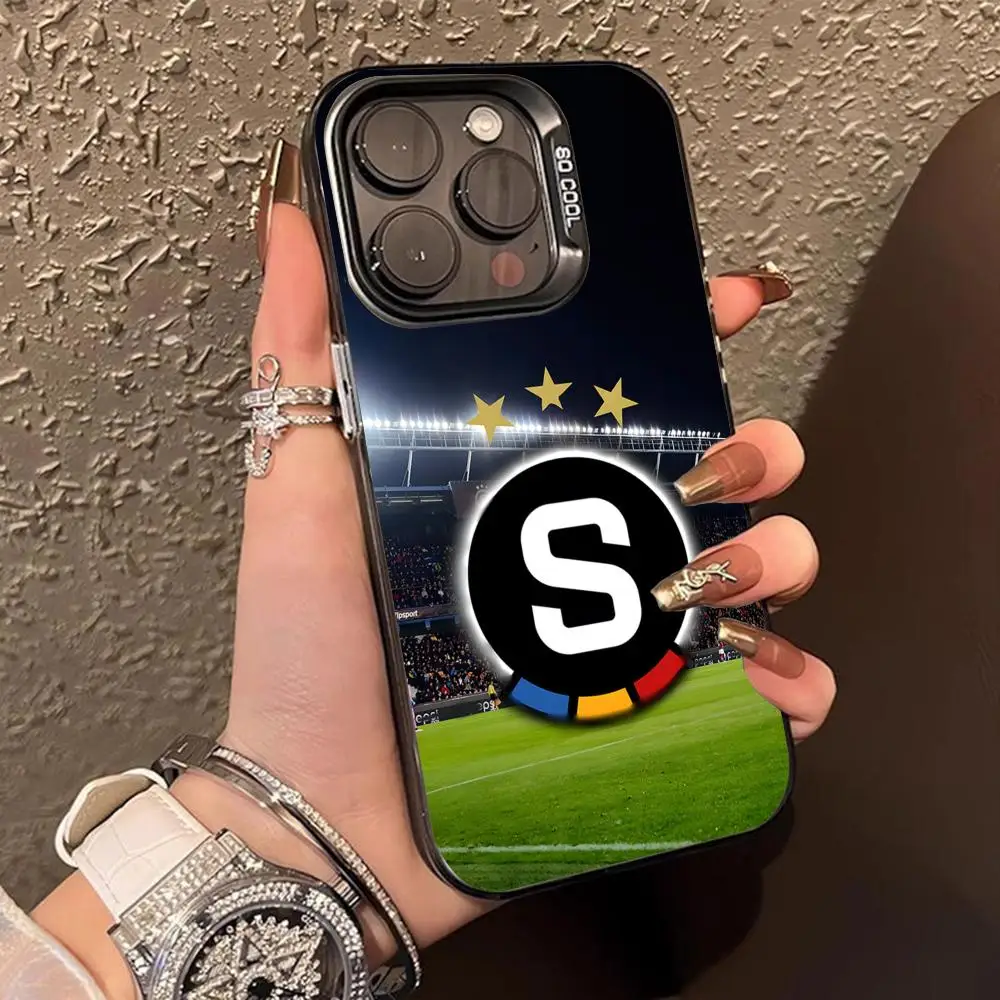 Translucent Color Luxury Protective Mobile Phone Case - FC Sparta Praha Edition