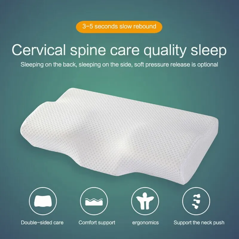Neck Pillow Slow Rebound Memory Cotton Cervical Partition Memory For Anti-snoring