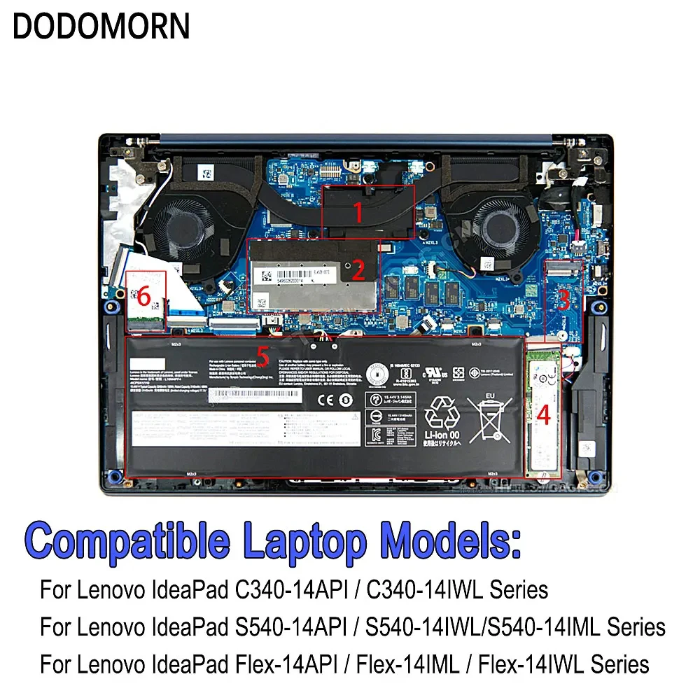Bateria do Portátil para Lenovo Ideapad Lenovo Ideapad S54014iwl C340-14api C340-14iwl Flex-14api Xiaoxin Air142023 K3-iwl 2865mah L18c4pf3 Novo - Imagem 4