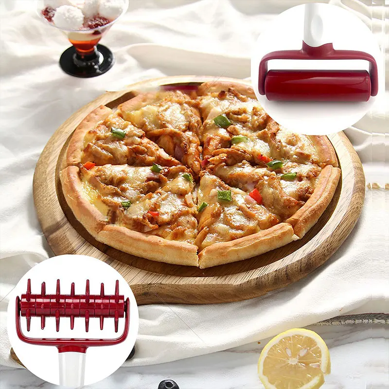 Pizza Dough Docker and Pizza Dough Roller for Pough Processing Pastry Pie Roller Rolling Pins Baking Tools pizza roller,pizza roller pin