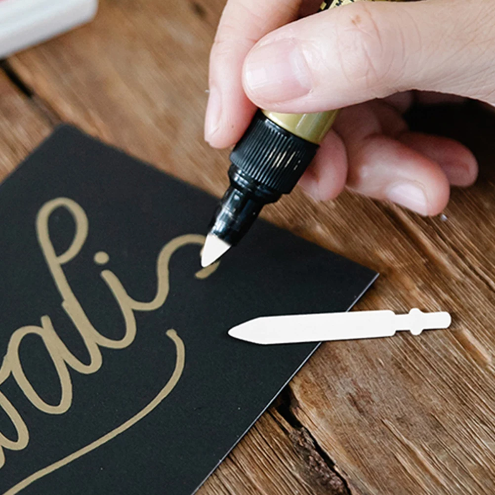 50pcs Replacement Paint Pen Nibs Acrylic Marker Replaceable Nibs Paint Pen Tips 0.7mm Paint Markers Painting Pen Nips