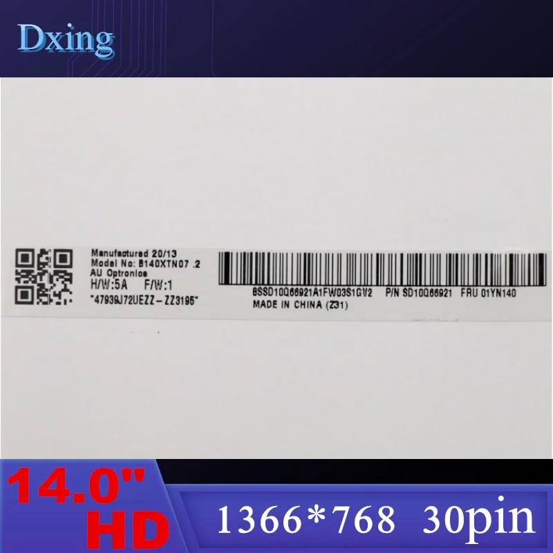 Tela Lcd do Portátil 140 B140xtn07.2 B140xtn06.3 N140bga-ea4 Nt140whm-n43 Nt140whm-n49 1366x768 30pin - Imagem 4