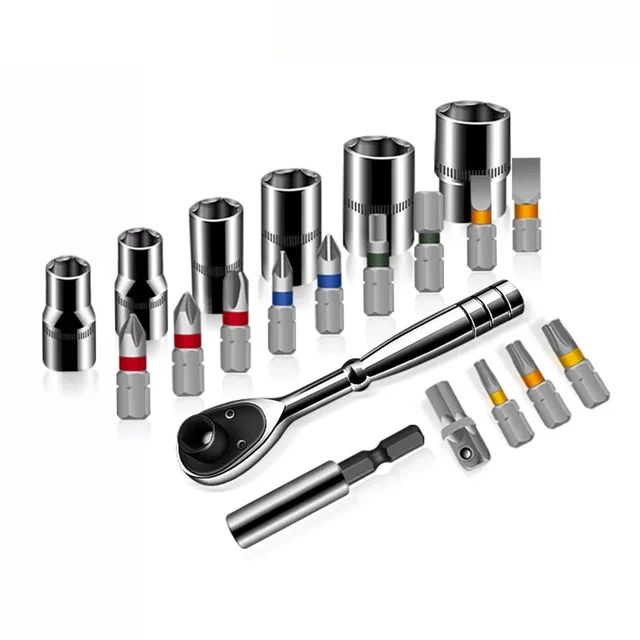 Set 13 Chiavi Torx Per Avvitatore - Bussole Professionali T8-T60 Per Milwaukee, Makita E Altri - Foto 10