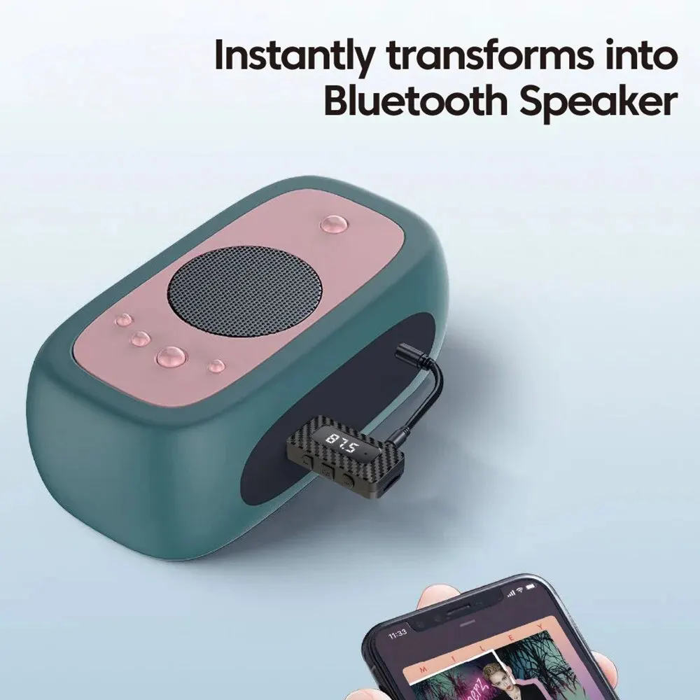 USB 블루투스 3.5 리시버 송신기, 핸즈프리 통화, 3.5mm AUX 잭, USB 동글 스테레오 음악 무선 어댑터, PC 자동차 키트용