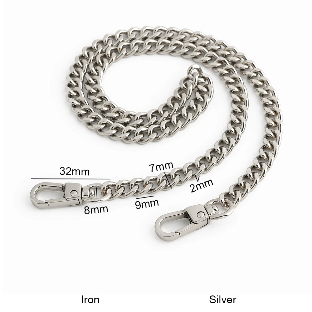 Gold Metal Thin Chain Strap for Women's Handbags - Versatile Crossbody Shoulder Bag Accessory