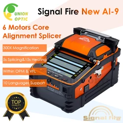 Signal Fire Brand Model New AI-10A/AI-9/AI-8C/AI-6A Optical Fiber Fusion Splicer New Splicing Machine 6 Motors Core Alignment