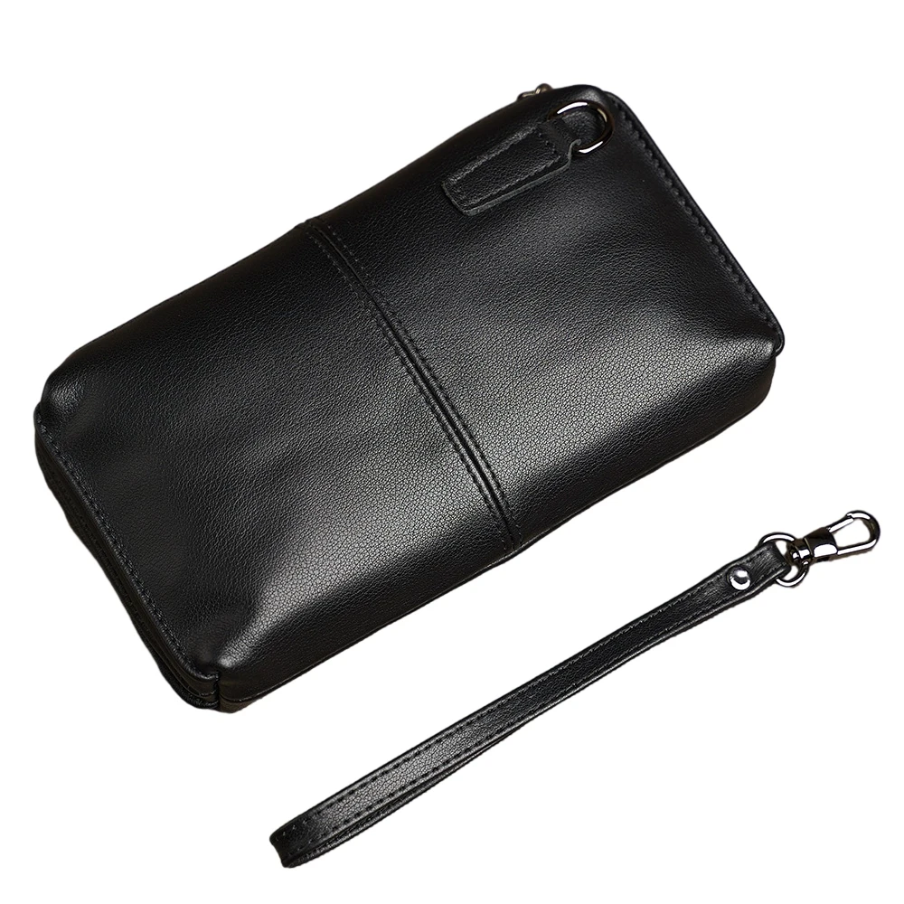 NASVA Leder männer Kupplung Taschen Lange Telefon Taschen frauen Kupplung Taschen Geldbörse Kreditkarte Tasche frauen brieftasche – Detail 7
