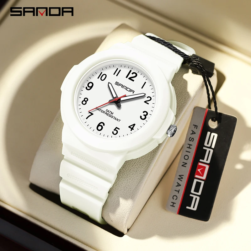 

Sanda 9051 Electronic Quartz Watch Classic Versatile Waterproof and Simple Children's Popular Student Men's and Women's Watch