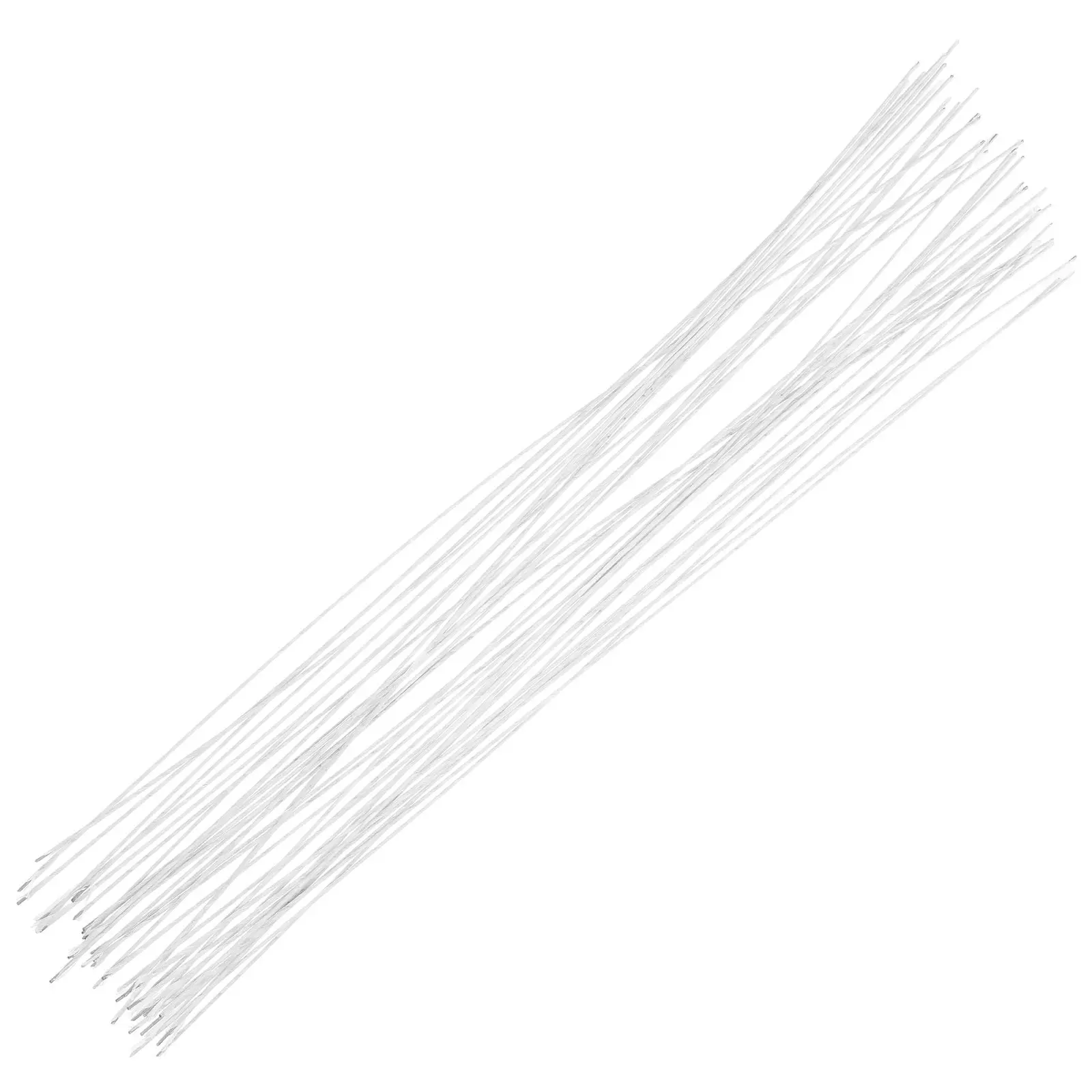 40Pcs 튼튼한 철제 꽃 와이어 줄기 구부리기 쉬운 DIY 꽃 줄기 장식 공예 와이어 화환 사탕 장식 꽃집용