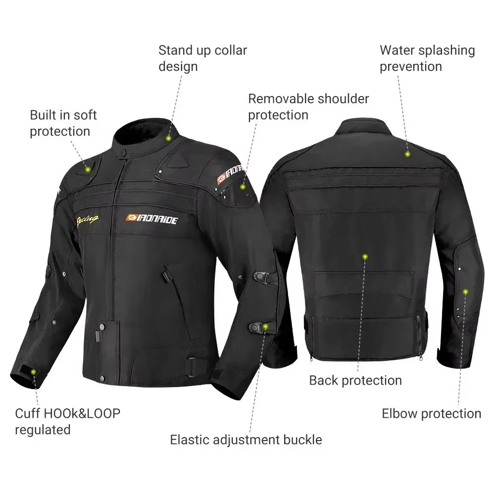 Motorcycle Jacket Men's Motocross Protector Pants Cycling Coats Riding Clothes M-3XL motorcycle jacket,motorcycle clothing