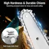 Gisam 6 Inch Electric Chainsaw Cordless Rechargeable Woodworking Garden Mini Pruning Chain Saw Power Tool for Makita 18V Battery 4