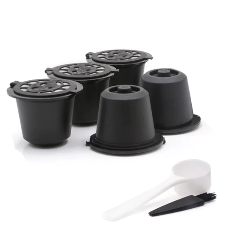 10 Capsule Nespresso Riutilizzabili Filtro Per Capsule Di Caffè Ricaricabile Con Macchine Da Caffè Nespresso Con Spazzola Per Cucchiaio Da Caffè