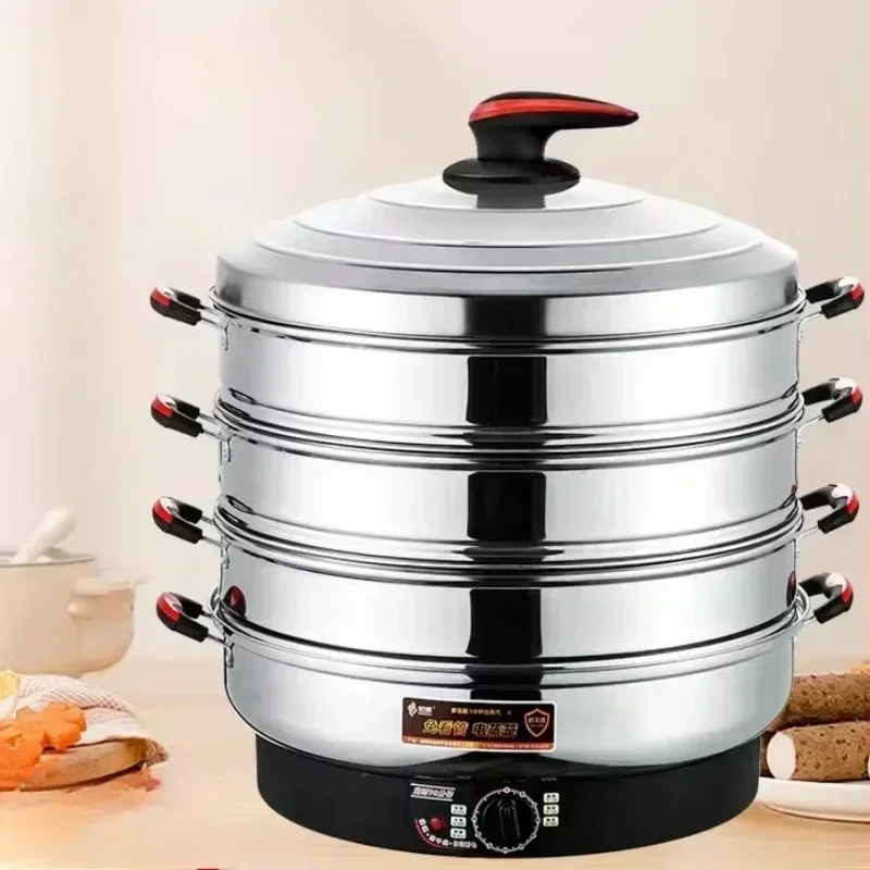 Commercial electric steamer stainless steel large capacity multi-layer electric steamer suitable for steaming things 2
