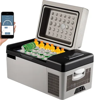 캠핑용 전기 컴프레서 쿨러, 휴대용 냉장고, 12 V, 24V DC, 110-240V AC, 21 쿼트 (20 리터)